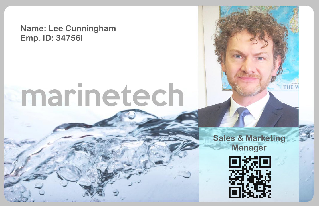 Example of a plastic ID card printed at our base in St. Alban's