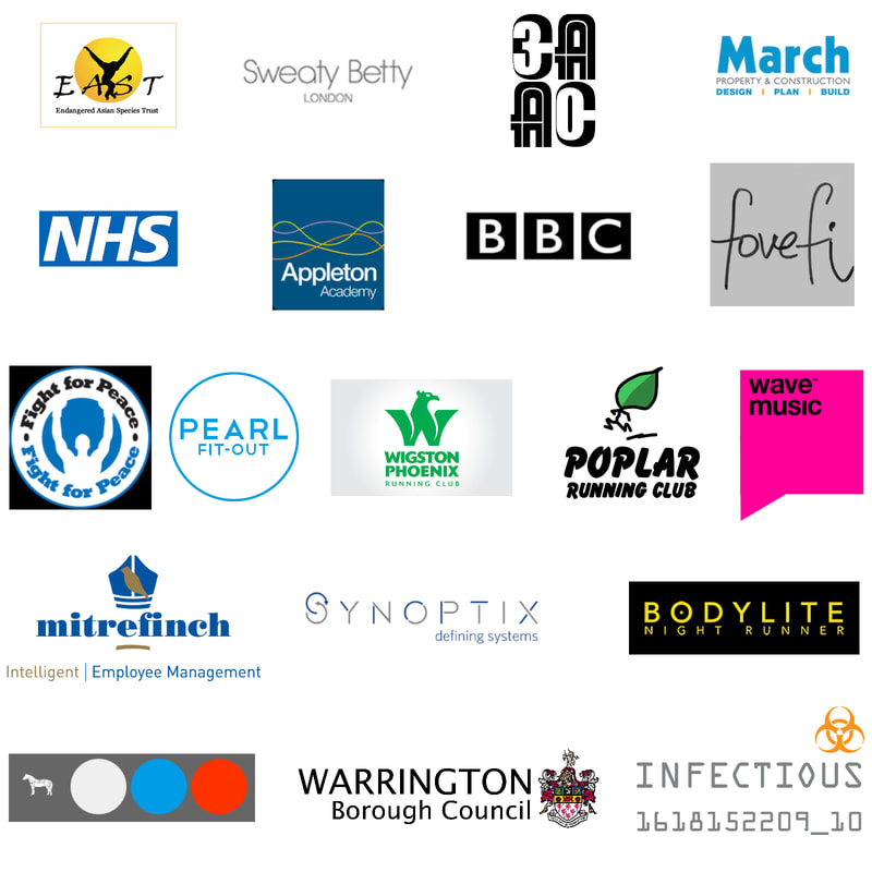 Logos of some of the clients that have used our custom reflective t shirt printing service