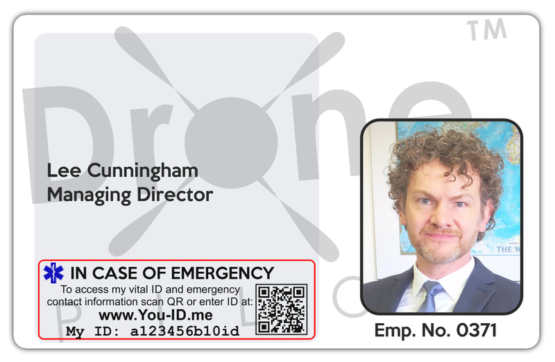 Image of staff id card printed in the local area
