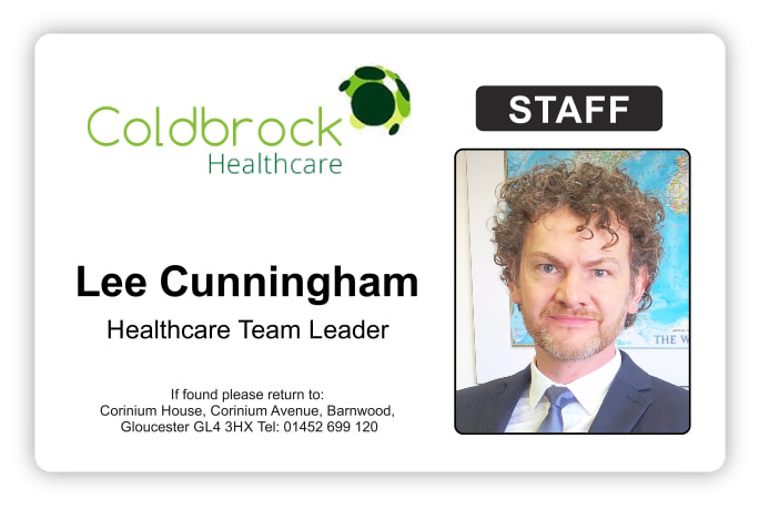 Another ID card printing service for the health and social care. professional secure ID cards