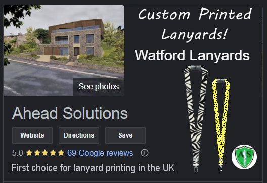 Click to see our reviews. Watford custom printed lanyards. Premium customised lanyards for business, events, government and charities.