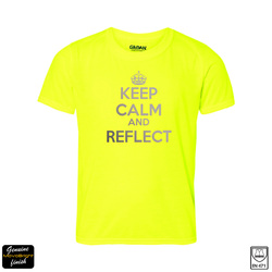 Reflective Tshirt Lettering Text Keep Calm and Reflect