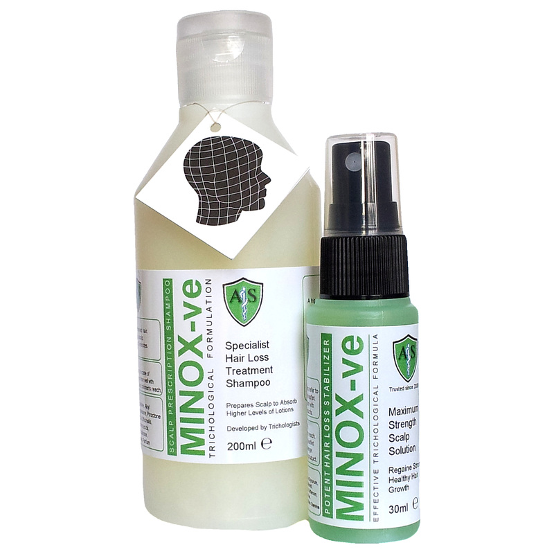 Recommended by doctors and scalp specialists, MINOX-ve is the UKs best selling treatment to Regaine Normal Hair Growth for men and women suffering from Helmet Hair Loss and Hair Thinning.