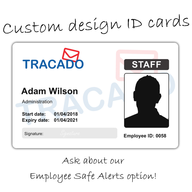 Bury ID card with alert technology built in custom print employee 