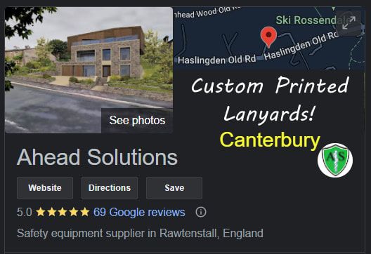 Canterbury printed Lanyards Ahead Solutions Google reviews. Verified customer reviews for Ahead Solutions UK Ltd. 