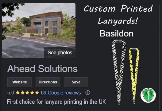 Click to see our reviews. Basildon custom printed lanyards. Premium customised lanyards for business, events, government and charities.