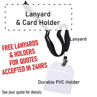 Northampton free lanyards with your order if you accept quote within 24 hours