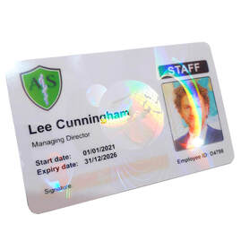 ID card printing services York. Custom printing supplying organisations with photo ID cards for staff employees members workers officials practitioners
