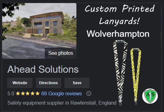 Wolverhampton printed lanyards custom design and print service Ahead Solutions Google reviews. Verified customer reviews for Ahead Solutions UK Ltd.