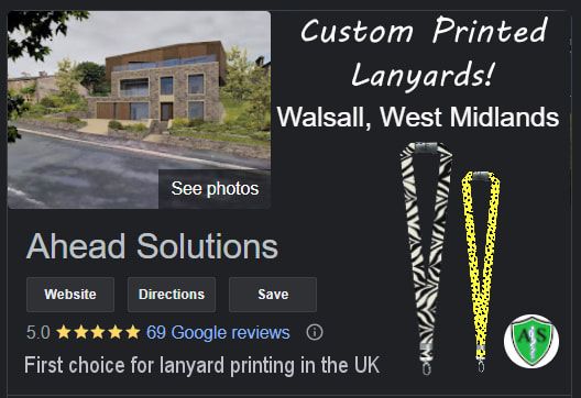 Click to see our reviews. Walsall custom printed lanyards. Premium customised lanyards for business, events, government and charities.