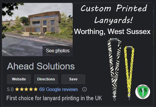 Click to see our reviews. Worthing custom printed lanyards. Premium customised lanyards for business, events, government and charities.